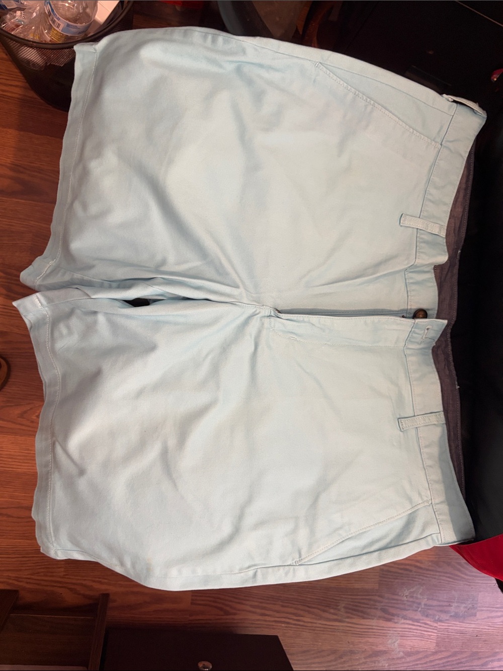 George Light Blue Flat-Front Men's Shorts